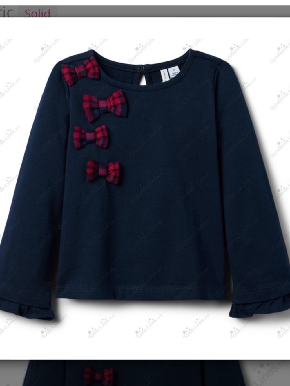Janie and Jack NWT The Holiday Premiere Top Size 3